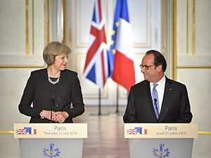 Theresa May visits to France July 2016