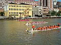 Three Dragon Boats in Last Race of the Day