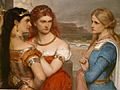 Three daughters of King Lear by Gustav Pope