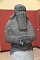 Unfinished basalt statue of Shalmaneser III. From Assur, Iraq. 858-824 BCE. Ancient Orient Museum, Istanbul