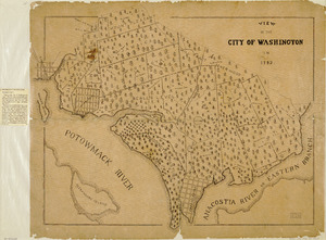View of the city of Washington in 1792