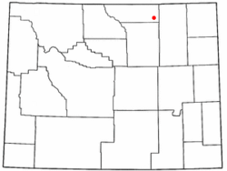 Location of Arvada, Wyoming