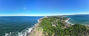 Wategos Bay and the Byron Bay Lighthouse