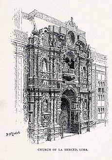 1891 Lima Peru Basilica Nuestra Senora de la Merced