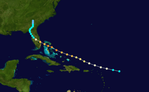 1933 Atlantic hurricane 12 track