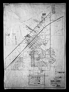 1940 Census Enumeration District Maps - Texas - Rusk County - Kilgore - ED 201-34 - NARA - 5840009