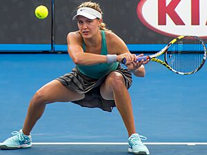 2014 Australian Open - Eugenie Bouchard 2 (cropped)