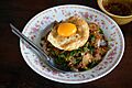2017 0426 Mu krop phat kaphrao khai dao rat khao in Ayutthaya