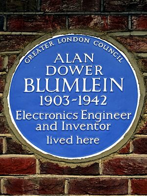 ALAN DOWER BLUMLEIN 1903-1942 Electronics Engineer and Inventor lived here