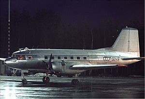 Aeroflot Ilyushin Il-14 at Arlanda, November 1970