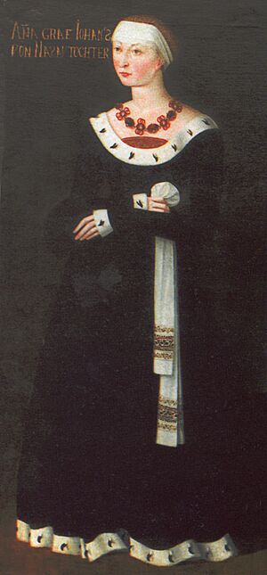 Anna von Nassau-Dillenburg - 1460s portrait