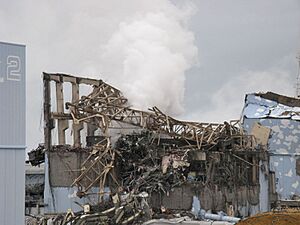 Appearance of Fukushima I Nuclear Power Plant Unit 3 after the explosion 20110315