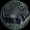 Augustus colonia nemausus dupondius type 4 reverse