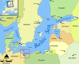 Baltic Sea map Usedom location