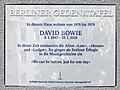 Berliner Gedenktafel Hauptstr 155 (Schön) David Bowie