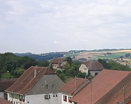 Bioley-Magnoux village and castle