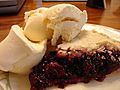 Blackberry pie and ice cream, 2006
