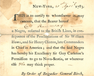 Book of Negroes, Samuel Birch