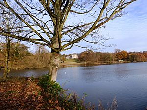 Bretton Hall and lower lake