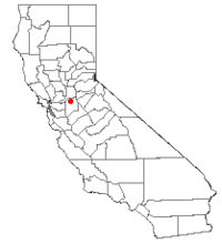 Location of South Woodbridge, California