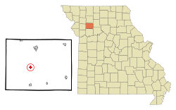 Location of Kingston, Missouri
