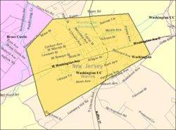 Census Bureau map of Washington, New Jersey