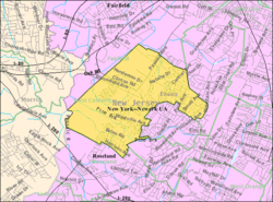 Census Bureau map of West Caldwell, New Jersey