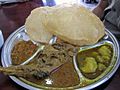 Chapati and mutton curry.JPG