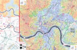 Cincinnati Bike Map Full Color