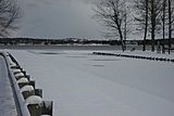 Clam Lake Canal frozen