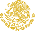 Coat of arms of Mexico (golden linear)