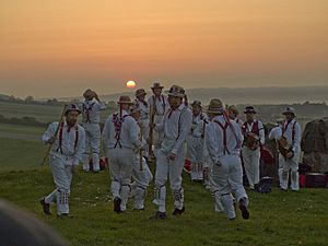 Coldrum Long Barrow - Hartley Morris Dance at Sunrise - geograph.org.uk - 1297864