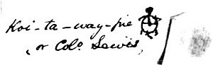 Colonel Lewis signature