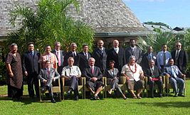Condoleezza Rice with Pacific leaders in Apia