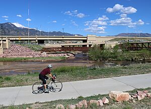 Confluence of Monument Creek and Fountain Creek