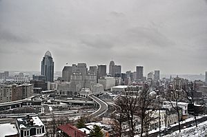 Downtown Cincinnati viewed from Mt At Adams