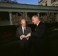 Drew Pearson with Lyndon Johnson