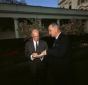 Drew Pearson with Lyndon Johnson