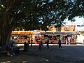 Food stalls from under the spreading trees, Ekka, Brisbane, 2015
