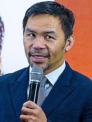 Former senator Manny Pacquiao speaks in event (10-01-2025) (cropped).jpg