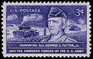 General Patton 3c 1953 issue U.S. stamp