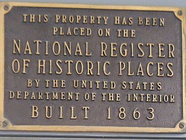 HMDB Lathrop House NRHP plaque