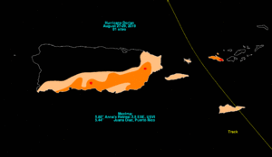 Hurricane Dorian Caribbean rainfall graphic