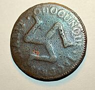 Isle of Man Duke of Athol coin 1758 a