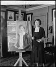 Juliet Thomspon painting Grace Coolidge taken February 8, 1927