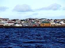 Keflavik town from the harbor