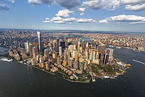 Luchtfoto van Lower Manhattan