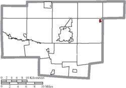 Location of Caledonia in Marion County