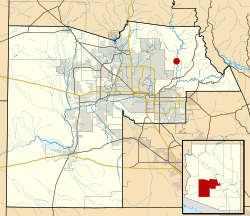 Location of Rio Verde in Maricopa County, Arizona.