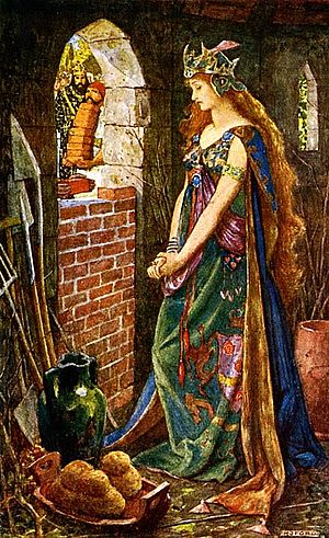 Medieval woman by H.J. Ford